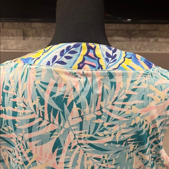 Stella Parker Sleeveless Summer dress with tropical print size Large - Picture 10 of 14